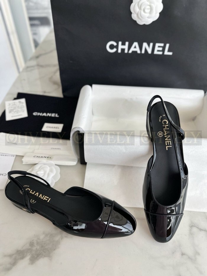 샤넬 페이던트 슬링백 플랫