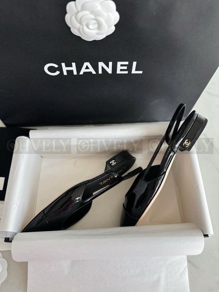 샤넬 페이던트 슬링백 플랫