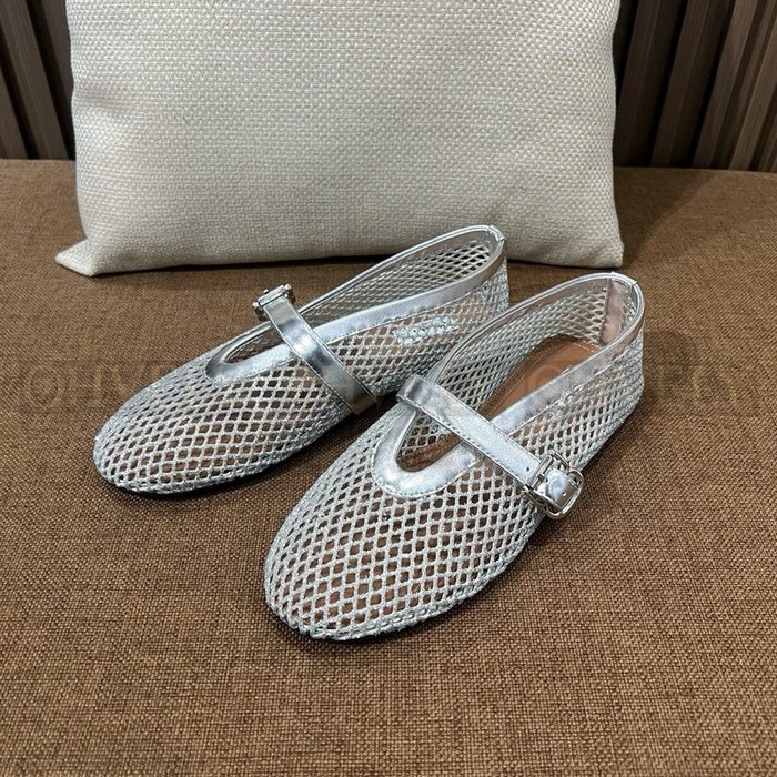 알라이아 메쉬 망사 플랫 슈즈