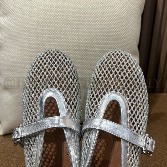 알라이아 메쉬 망사 플랫 슈즈