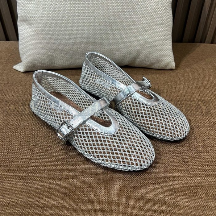 알라이아 메쉬 망사 플랫 슈즈