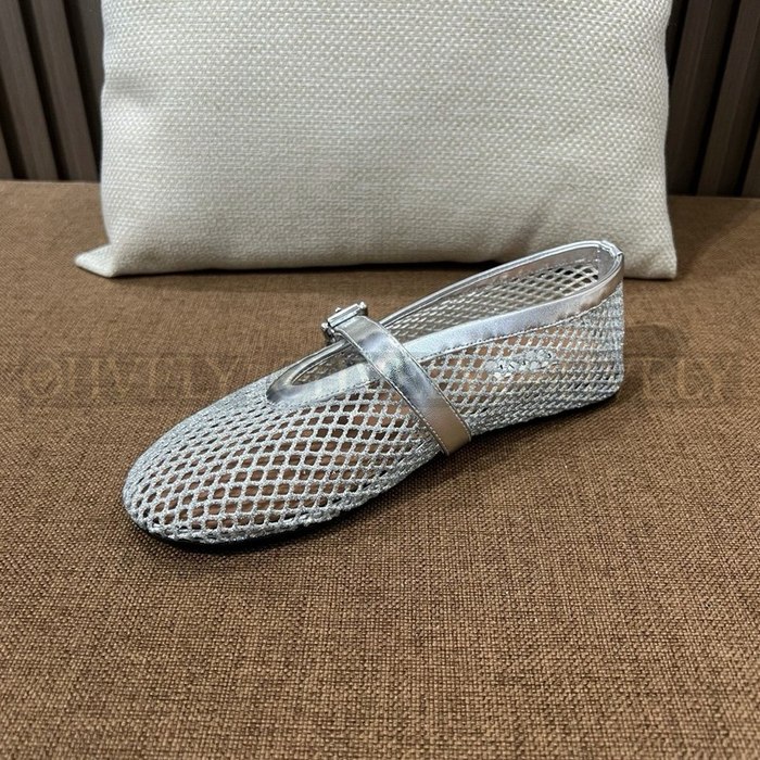 알라이아 메쉬 망사 플랫 슈즈
