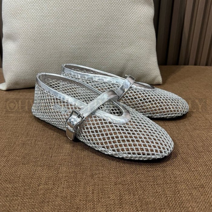 알라이아 메쉬 망사 플랫 슈즈