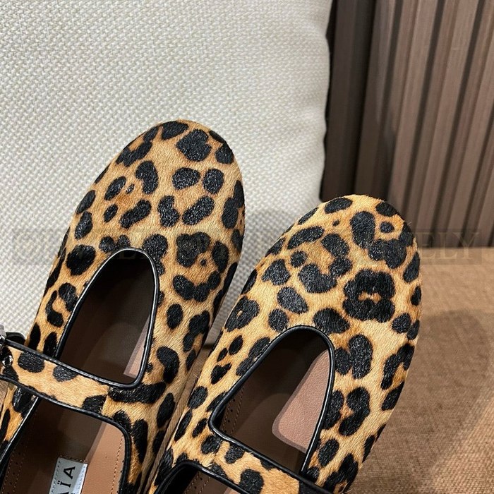 알라이아 레오파드 발레슈즈