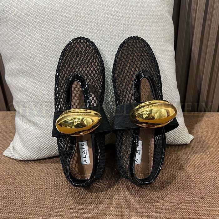 알라이아 발레 플랫 쥬얼 피쉬넷