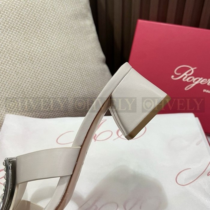 로저비비에 비키비브 스트라스 버클 뮬