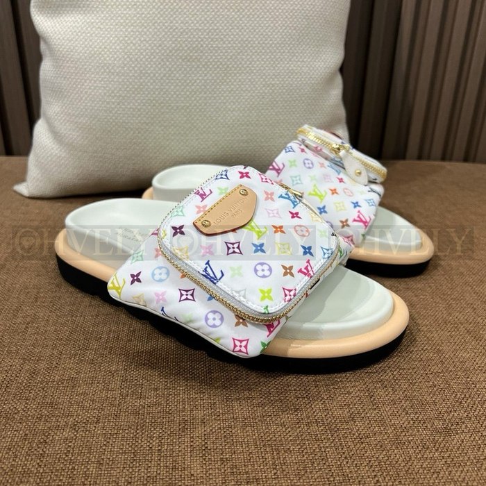 루이비통 X 무라카미 풀 필로우 플랫 컴포트 뮬