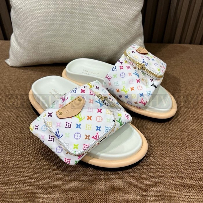 루이비통 X 무라카미 풀 필로우 플랫 컴포트 뮬