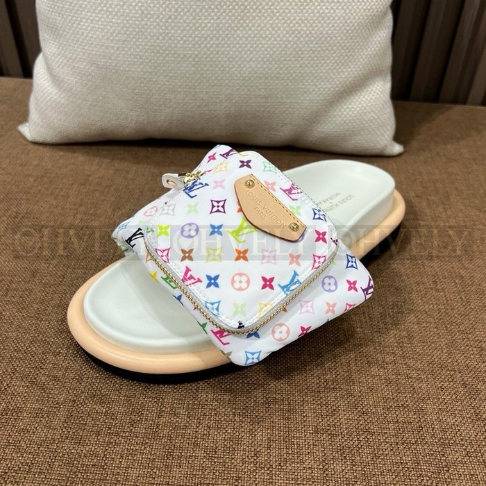 루이비통 X 무라카미 풀 필로우 플랫 컴포트 뮬