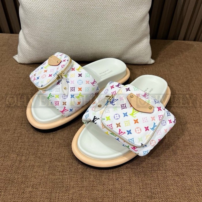 루이비통 X 무라카미 풀 필로우 플랫 컴포트 뮬