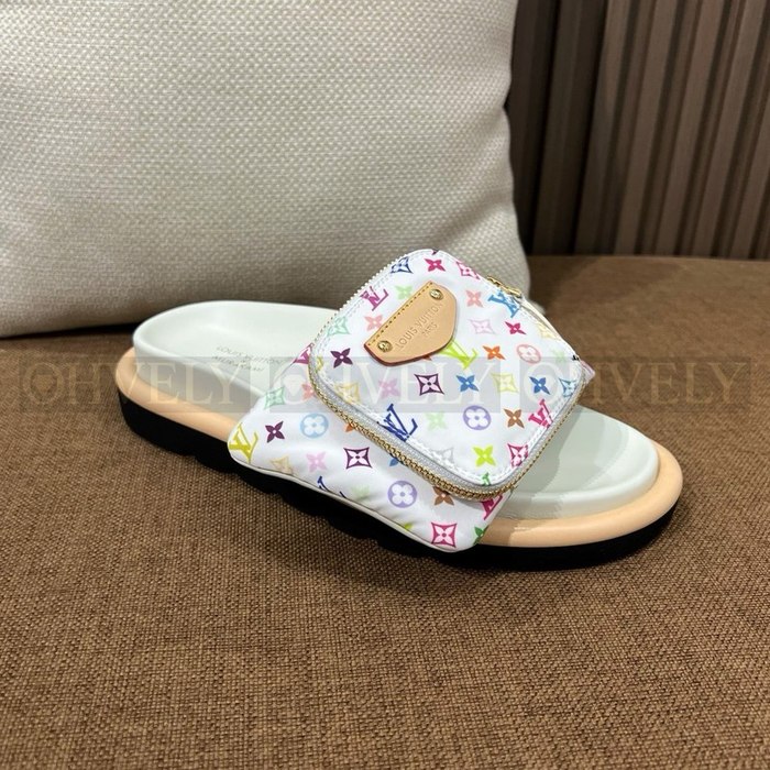 루이비통 X 무라카미 풀 필로우 플랫 컴포트 뮬