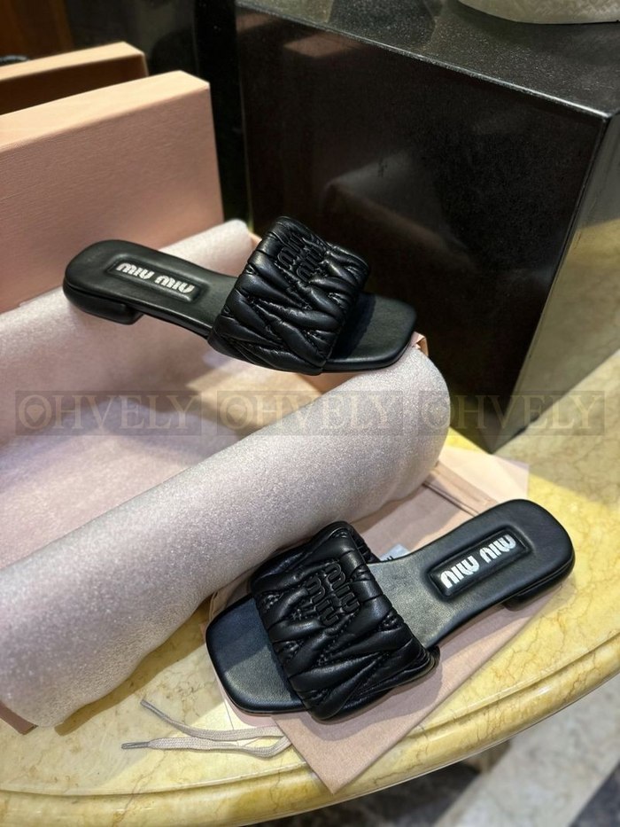 미우미우 마테라쎄 슬리퍼