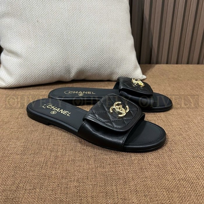 샤넬 25C 퀄팅 슬리퍼