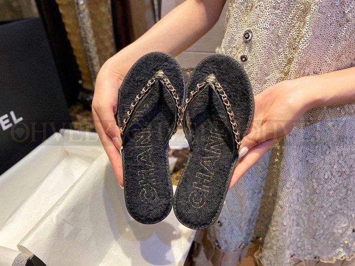 샤넬 CC 체인 플립플랍