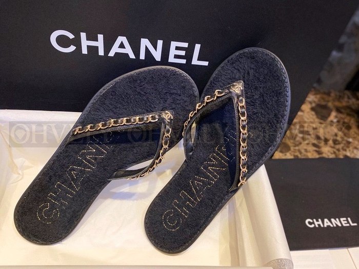 샤넬 CC 체인 플립플랍