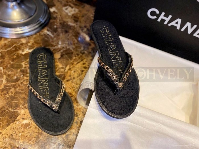 샤넬 CC 체인 플립플랍