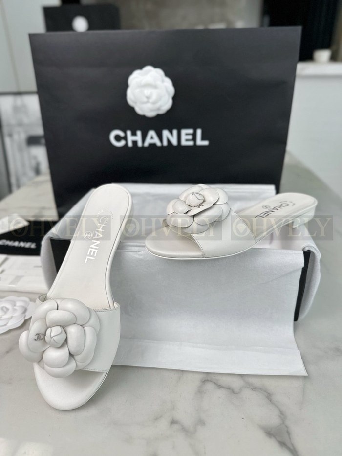 샤넬 까멜리아 뮬