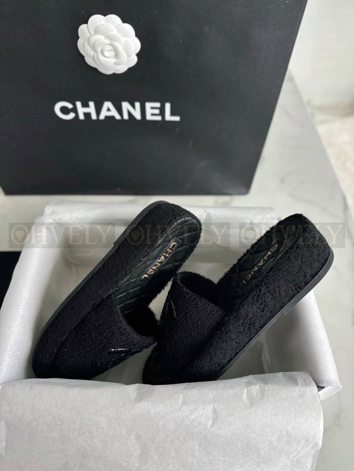샤넬 램스킨 뮬 슬리퍼