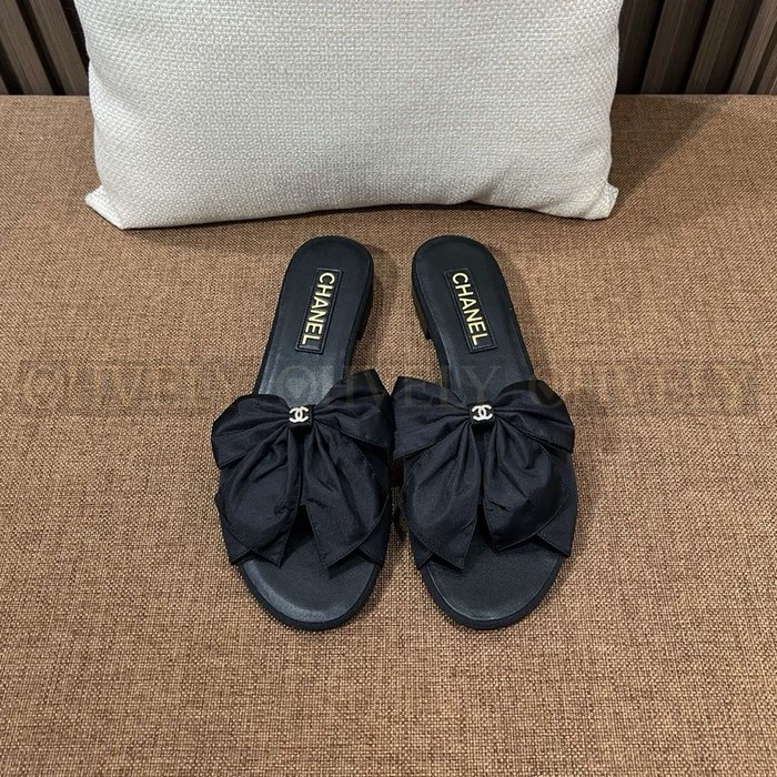 샤넬 리본 슬리퍼