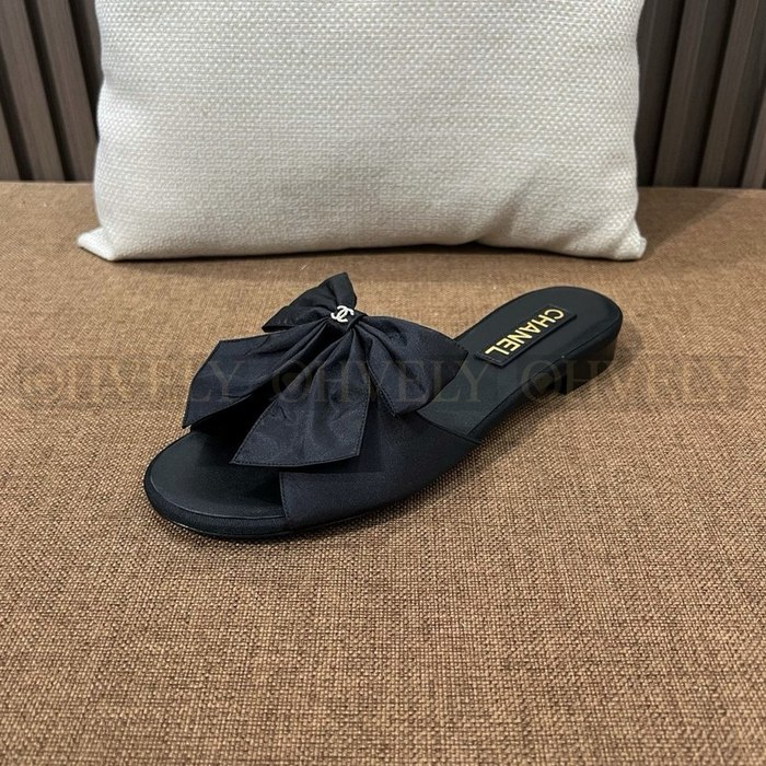 샤넬 리본 슬리퍼