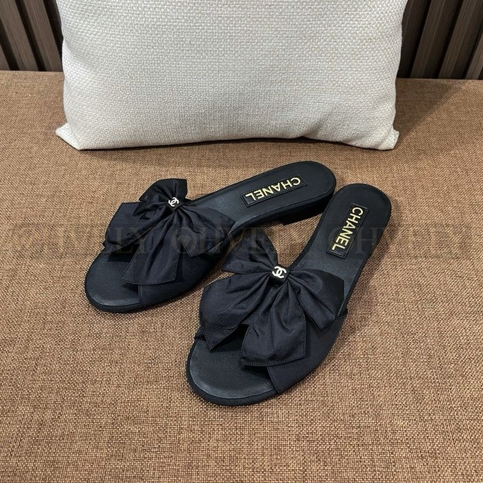 샤넬 리본 슬리퍼