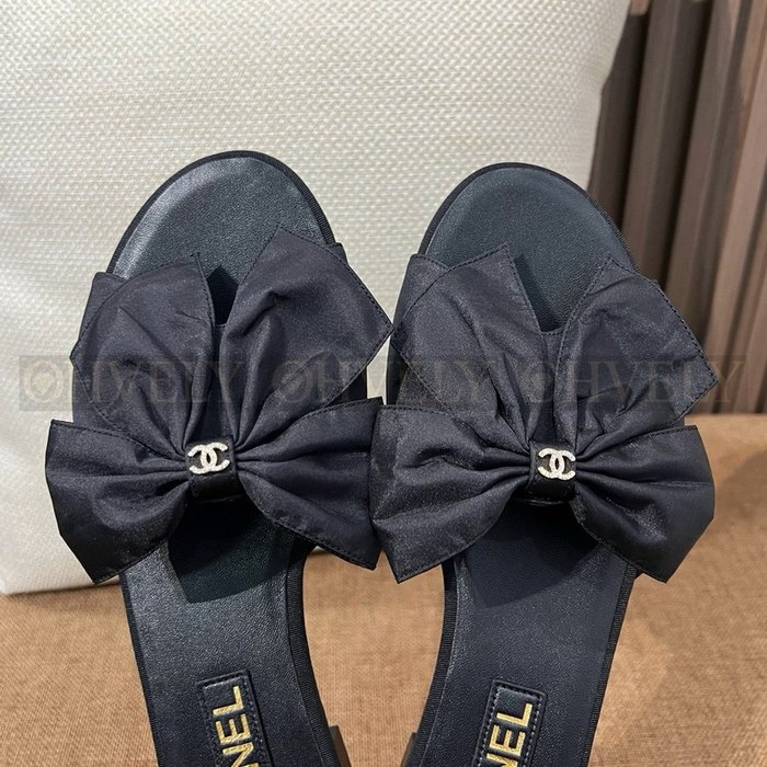 샤넬 리본 슬리퍼