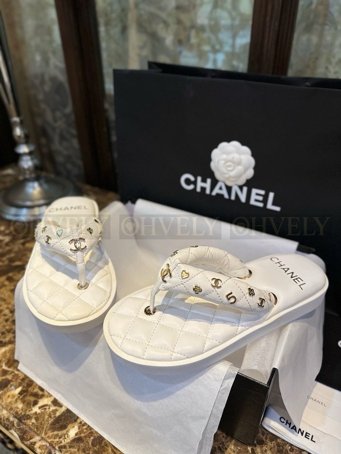 샤넬 참 퀄팅 플랫폼 플립플랍