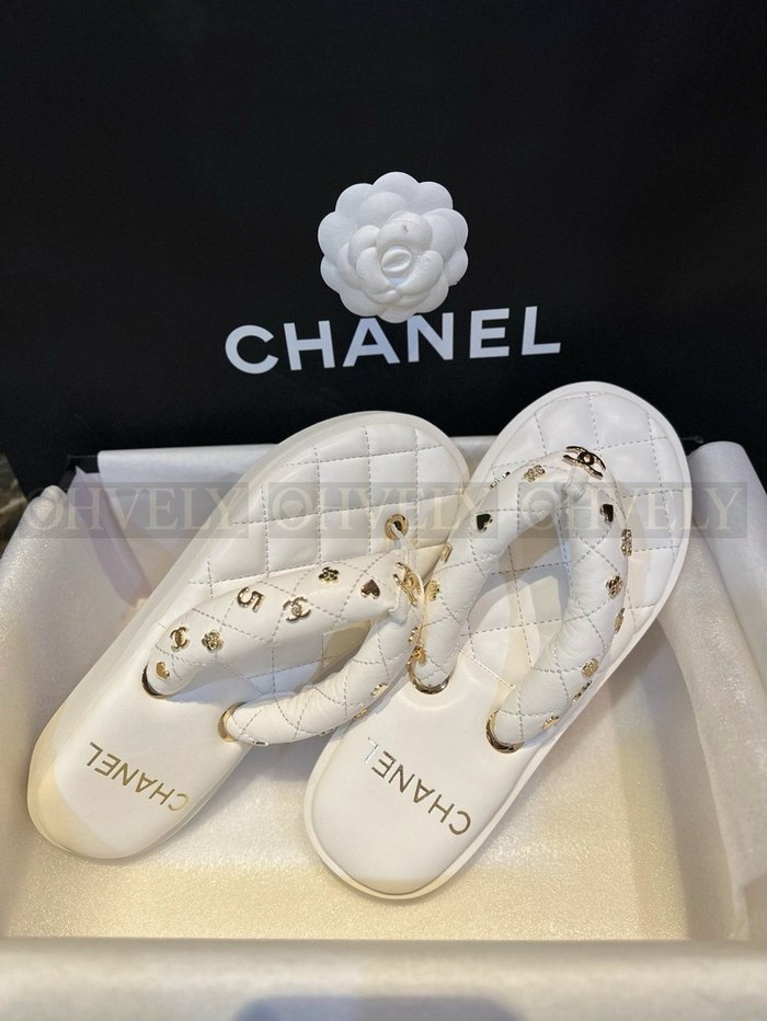 샤넬 참 퀄팅 플랫폼 플립플랍