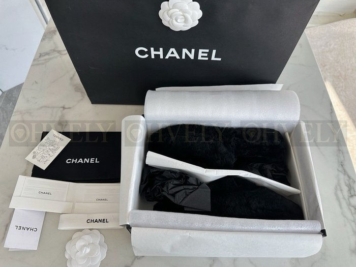 샤넬 퍼 슬리퍼