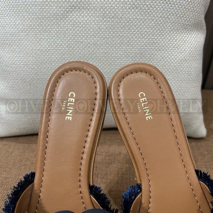 셀린느 트리옹프 마리나 프린지 뮬