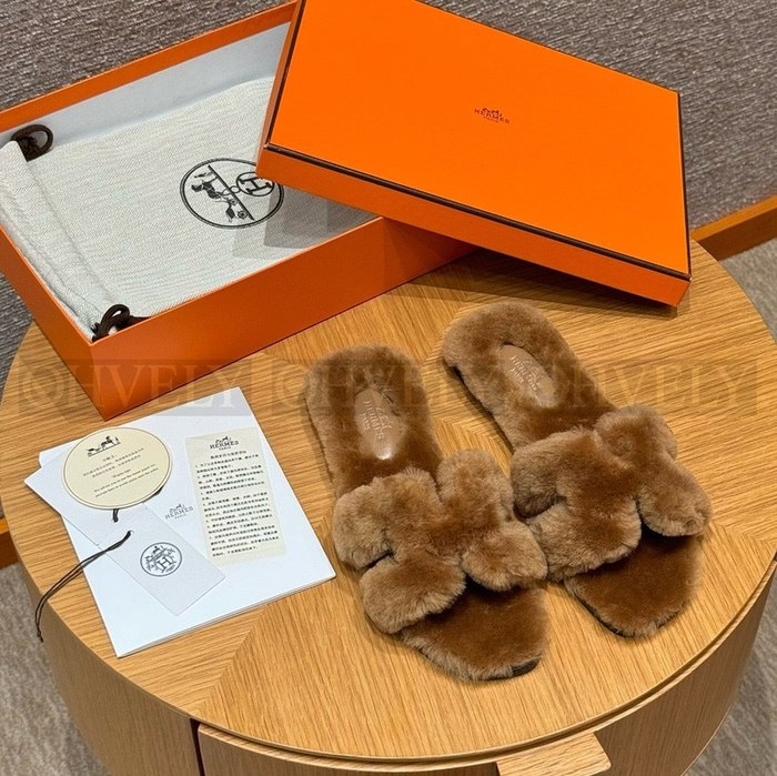 에르메스 Oran 오란 슬리퍼  시어링