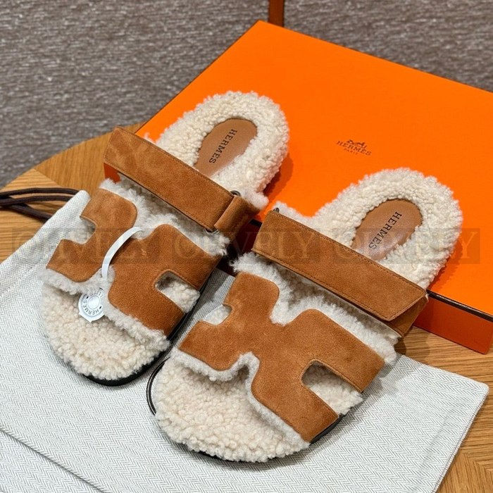 에르메스 CHYPRE 시프레 슬리퍼 양털