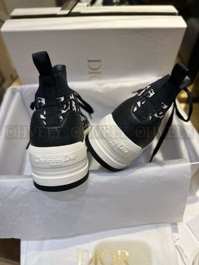 디올 워크 앤 디올 플랫폼 미드탑 스니커즈