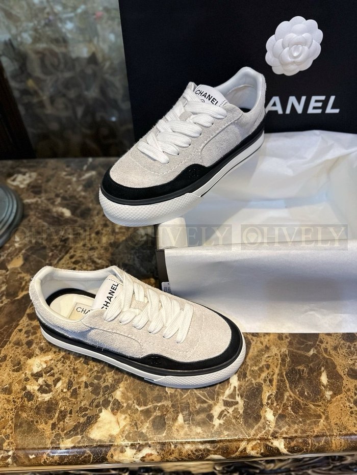 샤넬 23B 스웨이드 투톤 스니커즈