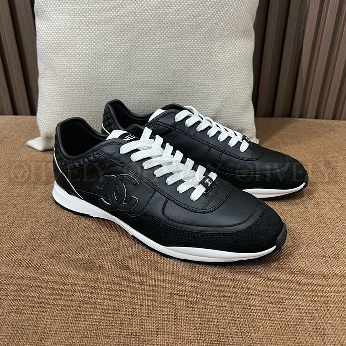 샤넬 카프스킨 벨벳 스니커즈