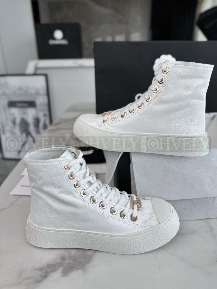 샤넬 하이탑 스니커즈