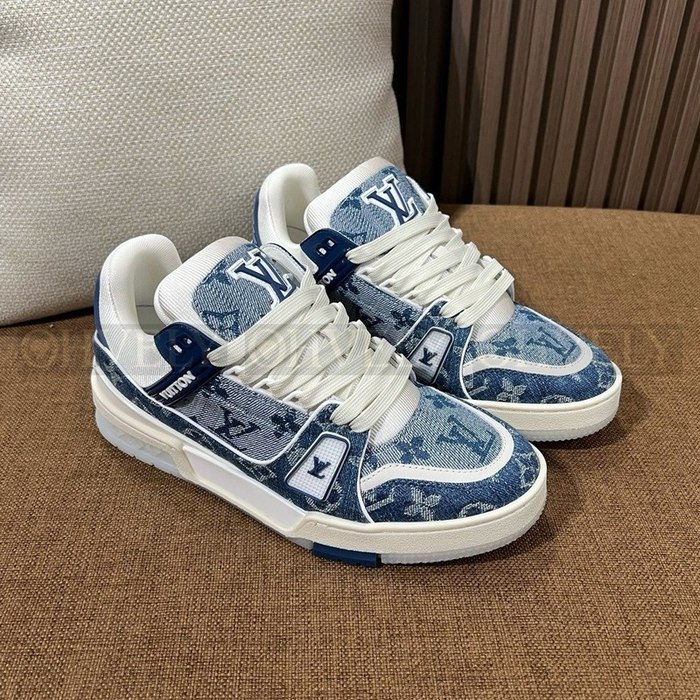 루이비통 LV 트레이너 데님 스니커즈