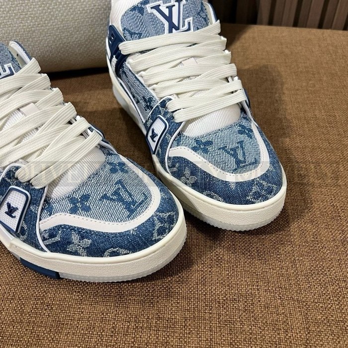 루이비통 LV 트레이너 데님 스니커즈