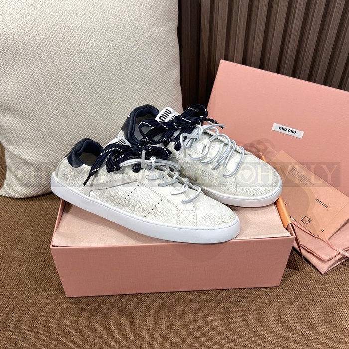미우미우 데코 레더 스니커즈
