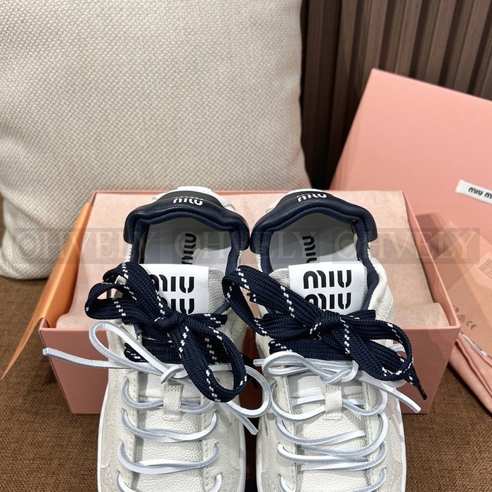 미우미우 데코 레더 스니커즈