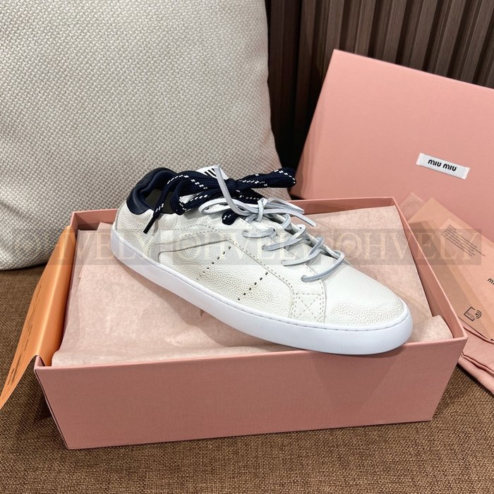 미우미우 데코 레더 스니커즈
