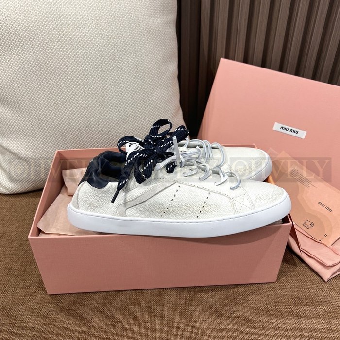 미우미우 데코 레더 스니커즈