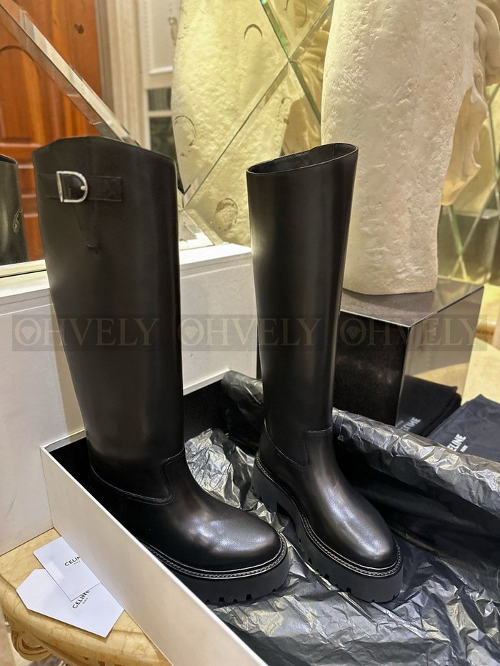 셀린느 벌키 버클드 하이 부츠