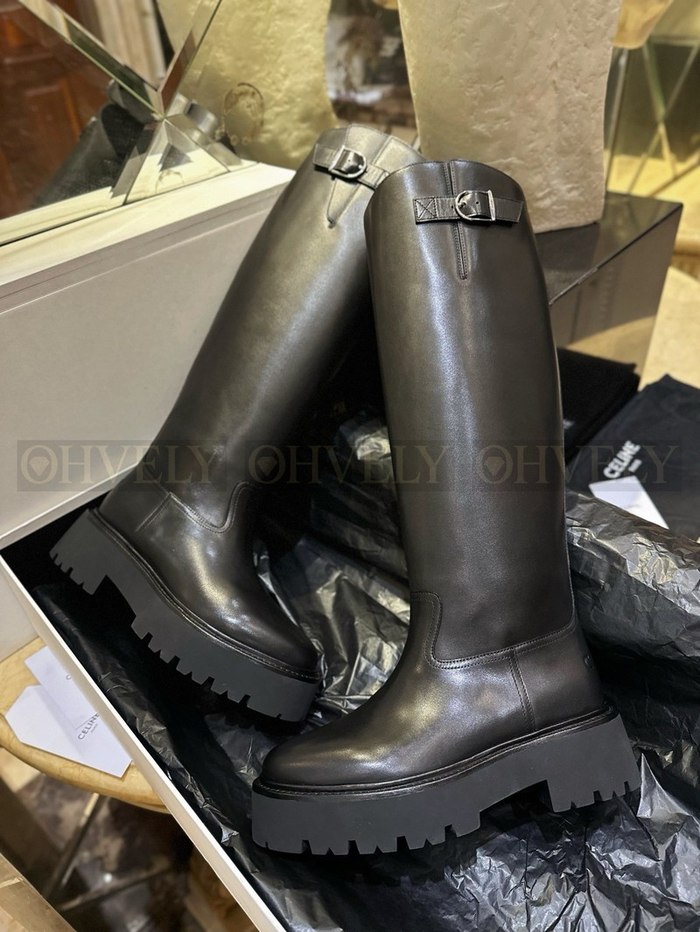 셀린느 벌키 버클드 하이 부츠