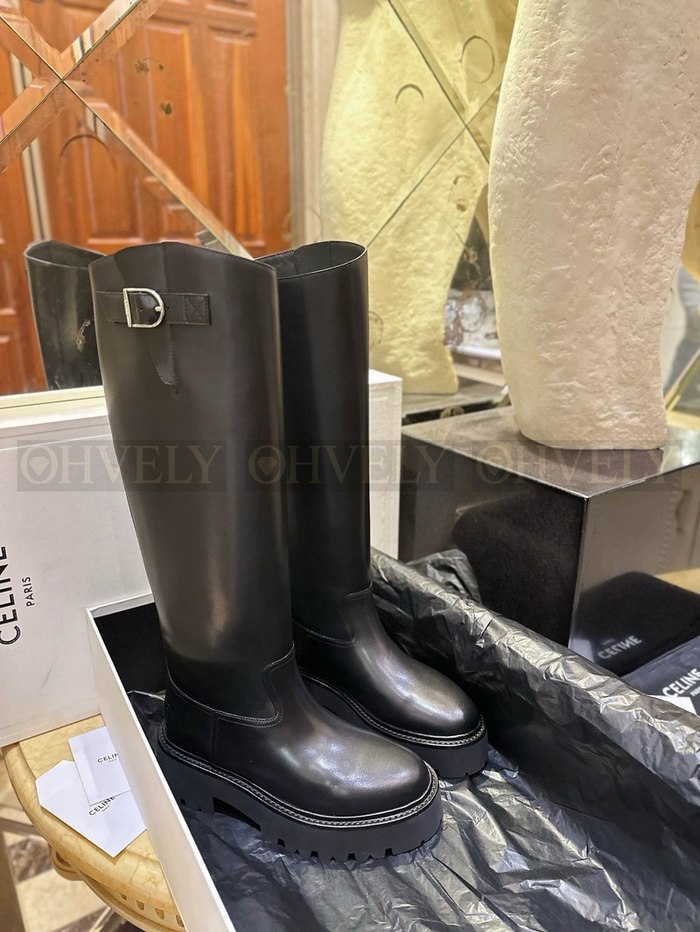 셀린느 벌키 버클드 하이 부츠