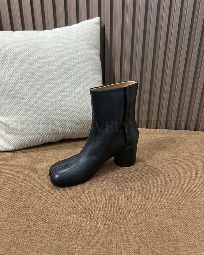 메종 마르지엘라 레더 타비 부츠