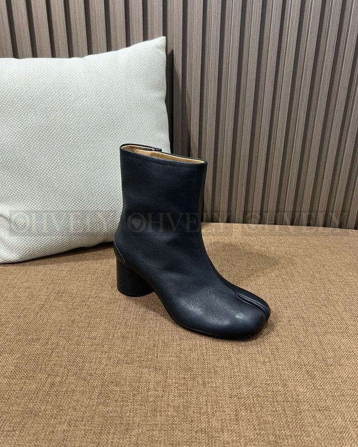 메종 마르지엘라 레더 타비 부츠