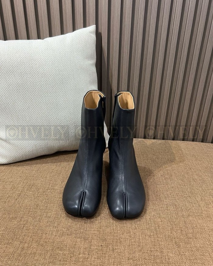 메종 마르지엘라 레더 타비 부츠