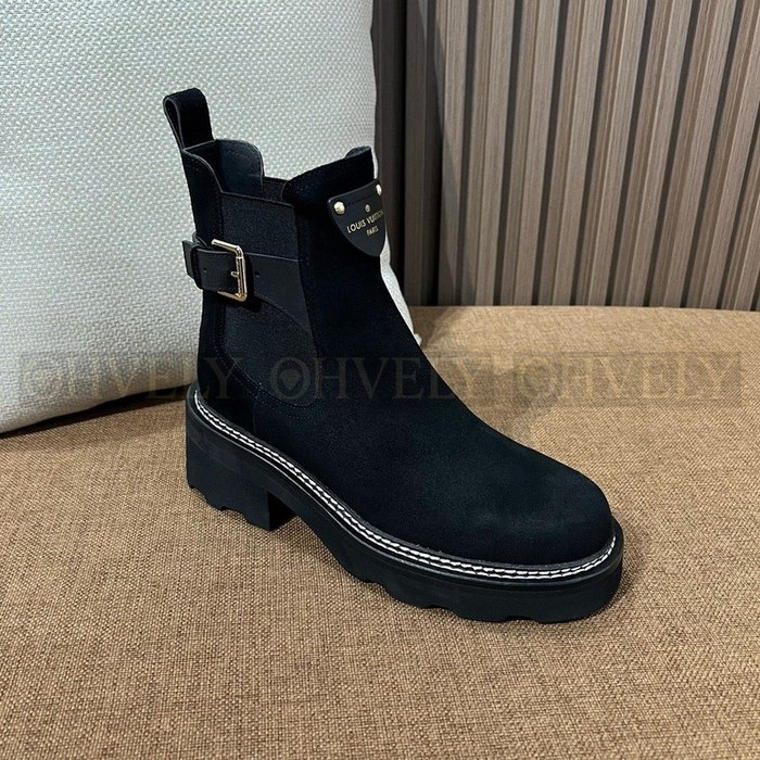 루이비통 보부르 앵클 부츠