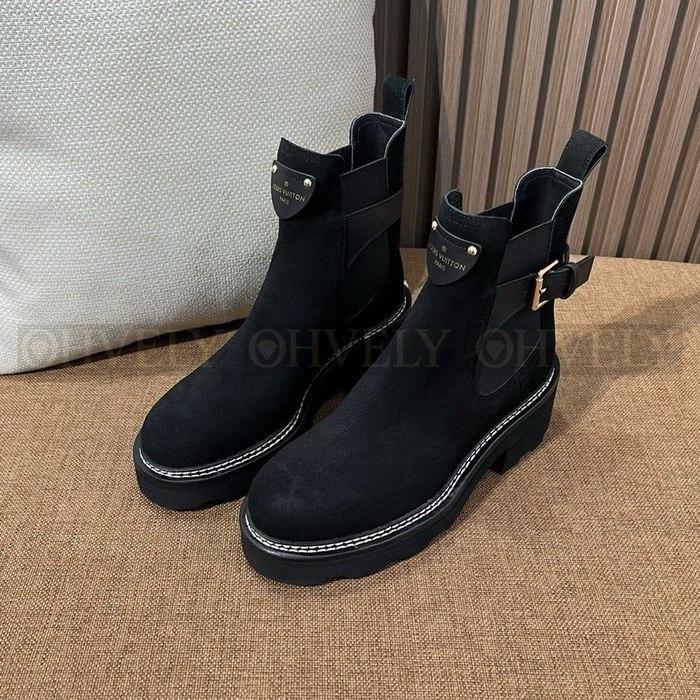 루이비통 보부르 앵클 부츠